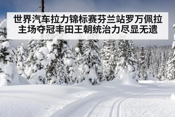 世界汽车拉力锦标赛芬兰站罗万佩拉主场夺冠丰田王朝统治力尽显无遗